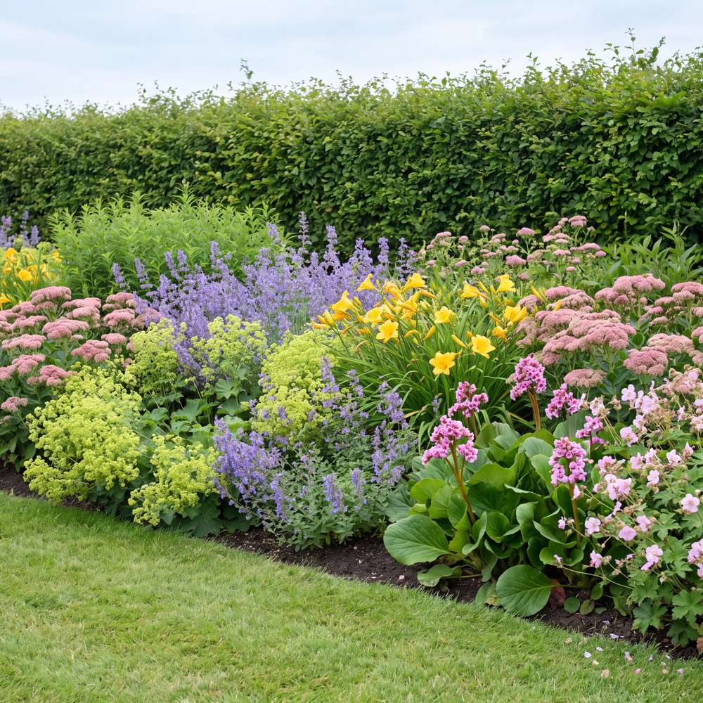 Perennpaket 'Framför häcken' (1,5-2m²)